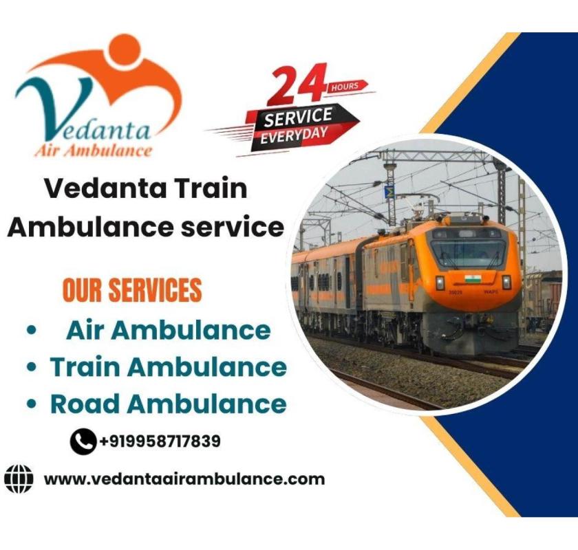 Vedanta Train Ambulance provides outstanding medical transfer services in Dibrugarh