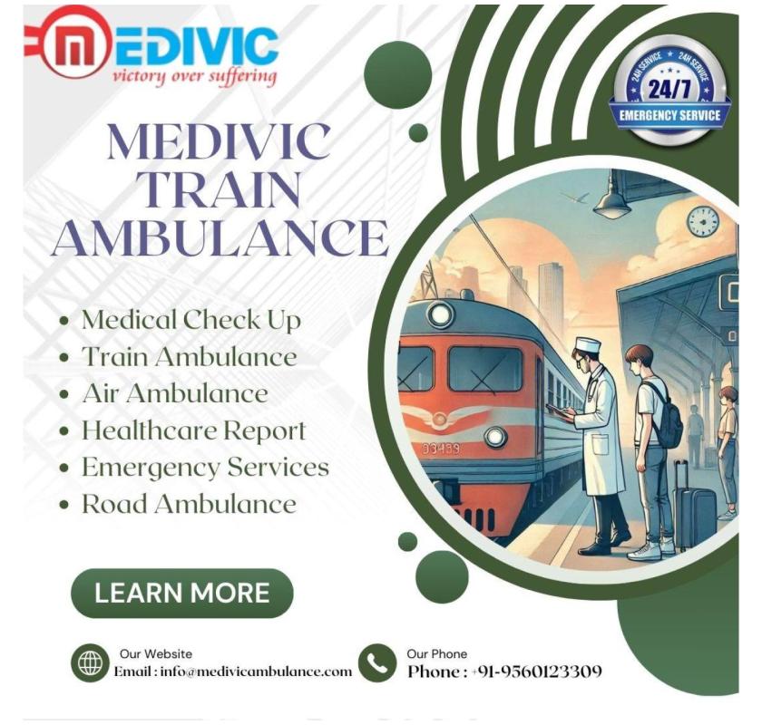 The Medivic Train Ambulance in Bangalore has a well-equipped medical staff