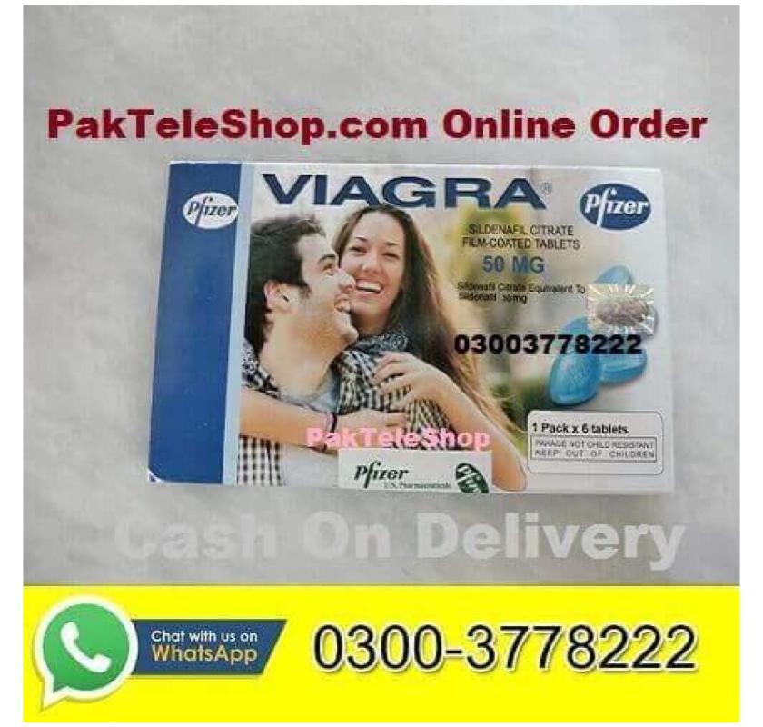 Viagra 50mg 6 Tablets Price in Pakistan- 03003778222