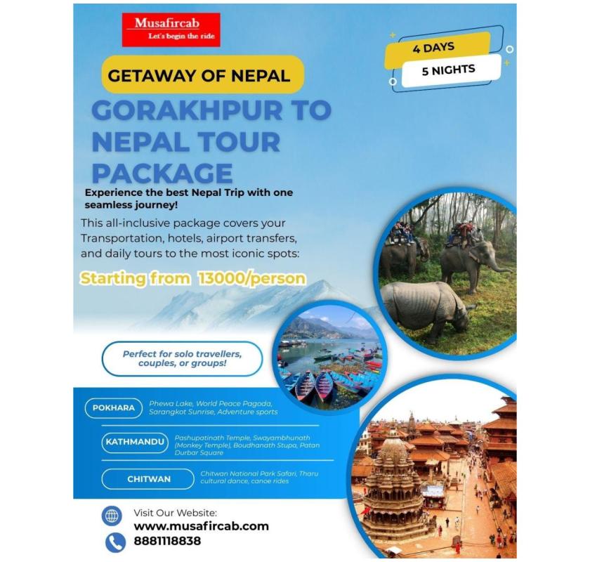 Gorakhpur to Nepal Tour Package