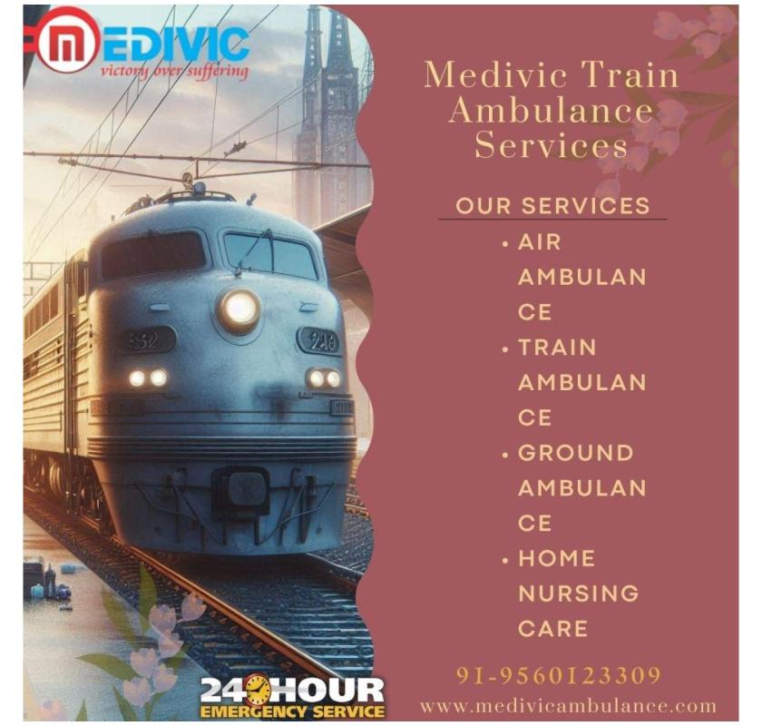 Medivic Train Ambulance Services in Ranchi always performs its best in emergencies in the interiors