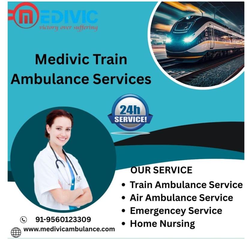 Medivic ensures certain the conveyance is handled competently in Mumbai in a train ambulance