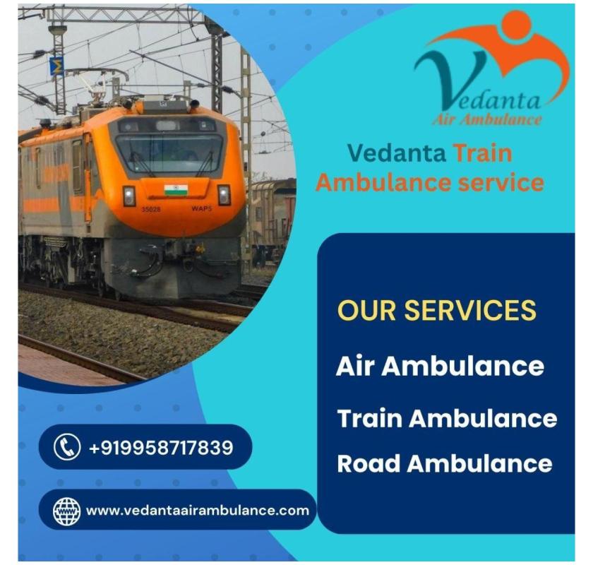 Vedanta Train Ambulance in Kerala provides all the best necessary equipment