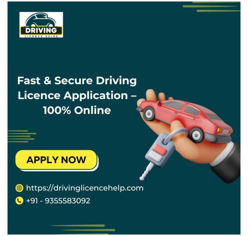 Fast & Secure Driving Licence Application – 100% Online