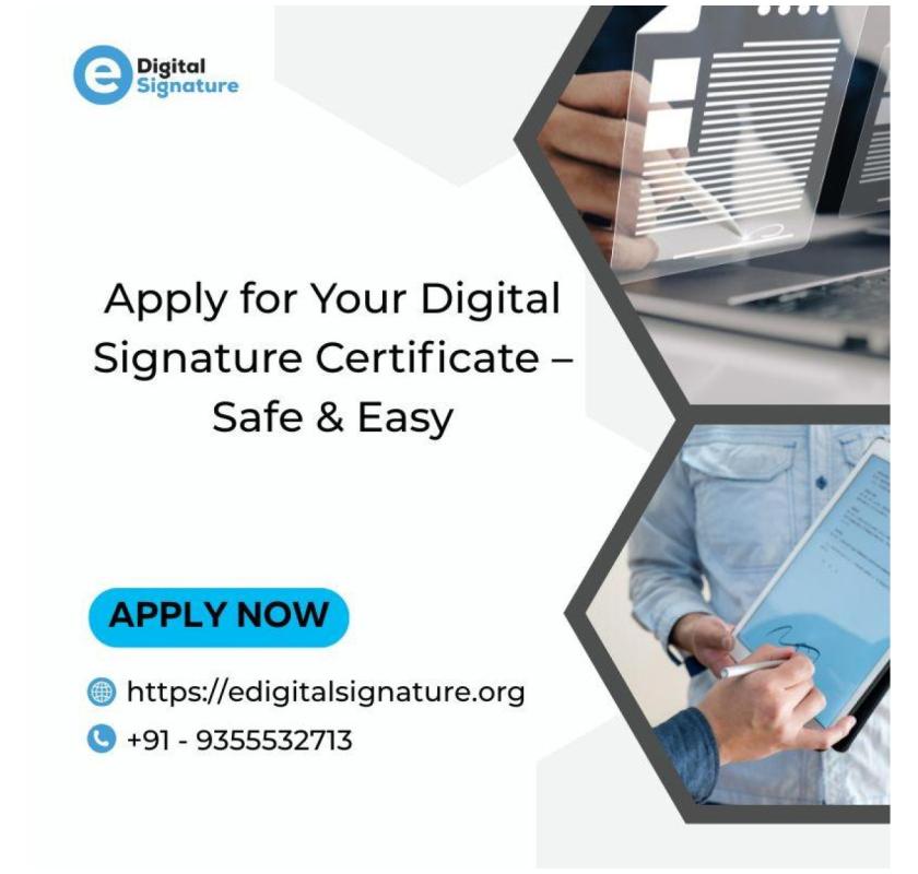 Apply for Your Digital Signature Certificate – Safe & Easy