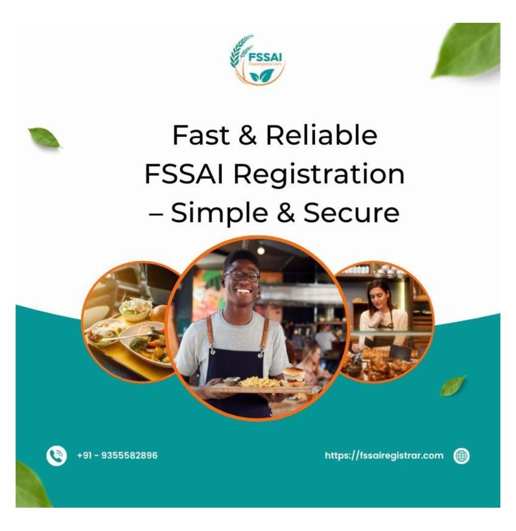 Fast & Reliable FSSAI Registration – Simple & Secure