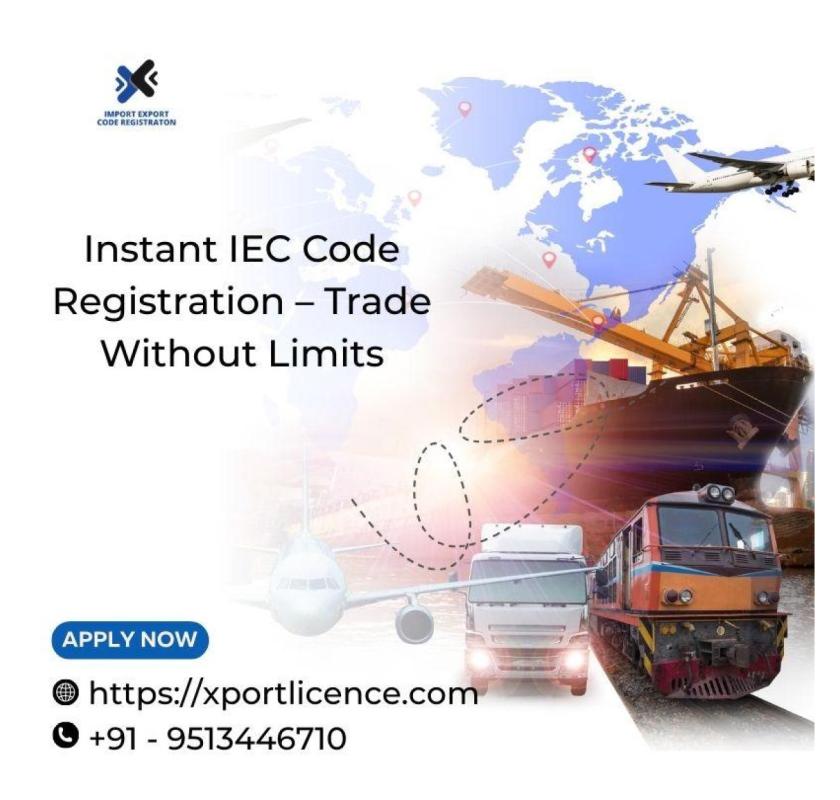 Instant IEC Code Registration – Trade Without Limits