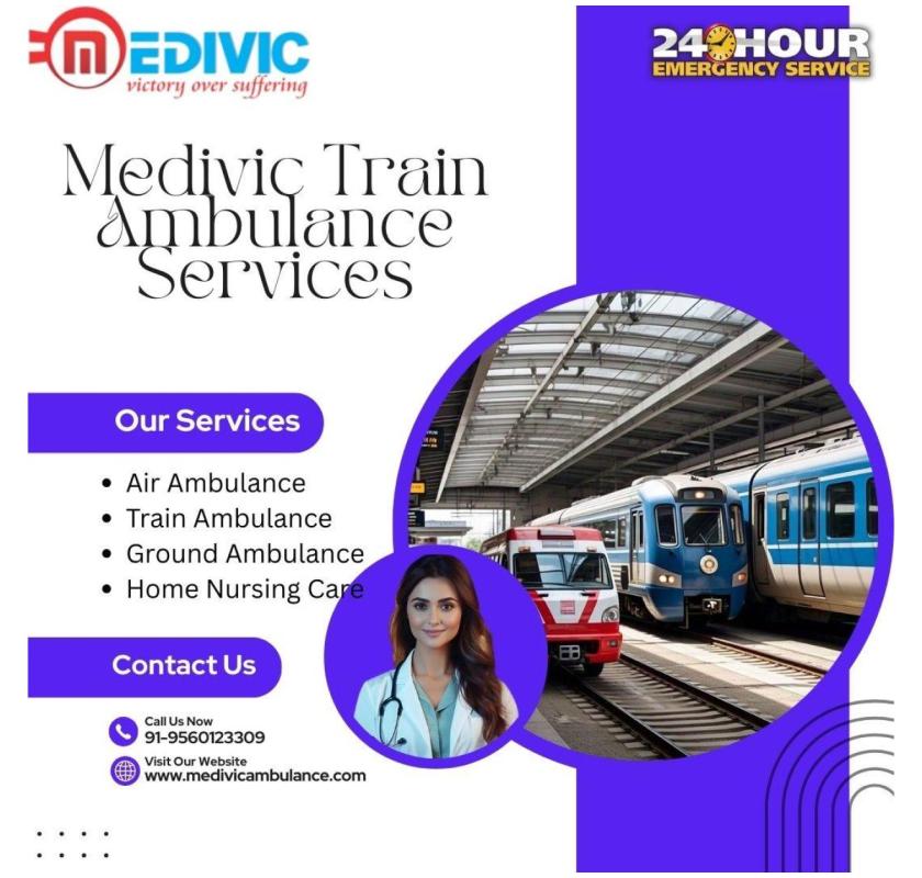 Medivic Train Ambulance Services in Bangalore are designed for very critical patients