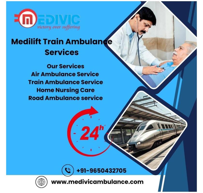 Medilift Delivers Safety Starting from Check-in to Check-out in Jamshedpur in a Train Ambulance