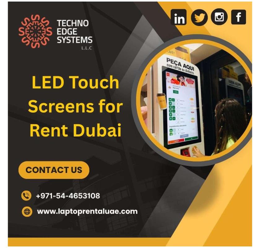 What’s Included in LED Touch Screen Rental Services?