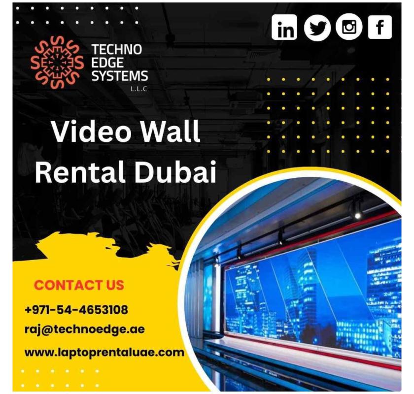 What Models are Offered in Video Wall Rental Dubai?