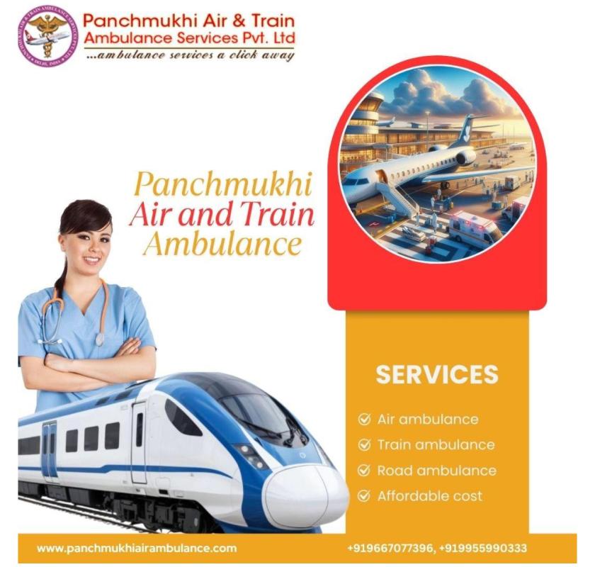 Panchmukhi provides a Med Shift service with a team through its train ambulance in Ranchi