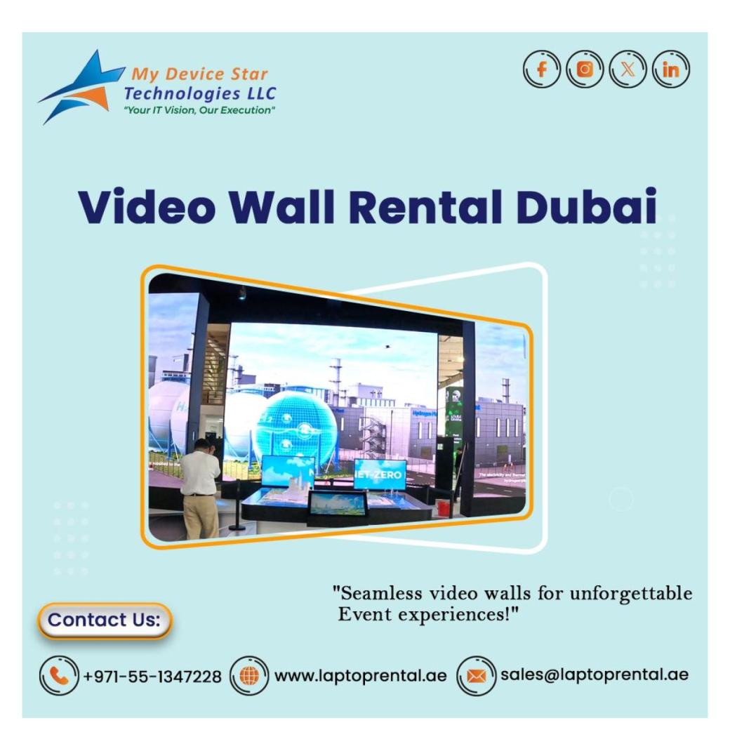 Where to Use 3x3 Video Wall Rentals in Dubai?