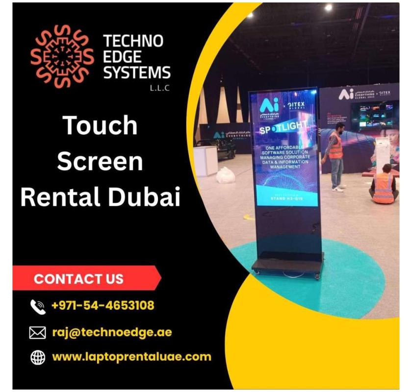 Touch Screen Rental Dubai for Airport Information
