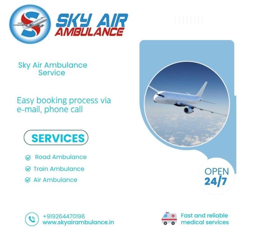 Sky Air Ambulance Service in Patna: 24/7 Medical Transport Solutions. 