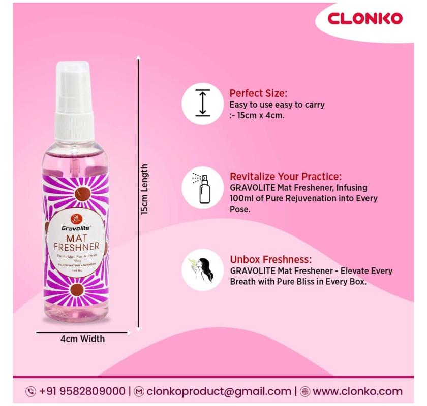 Online Buy Yoga Mat Freshener in India | Clonko