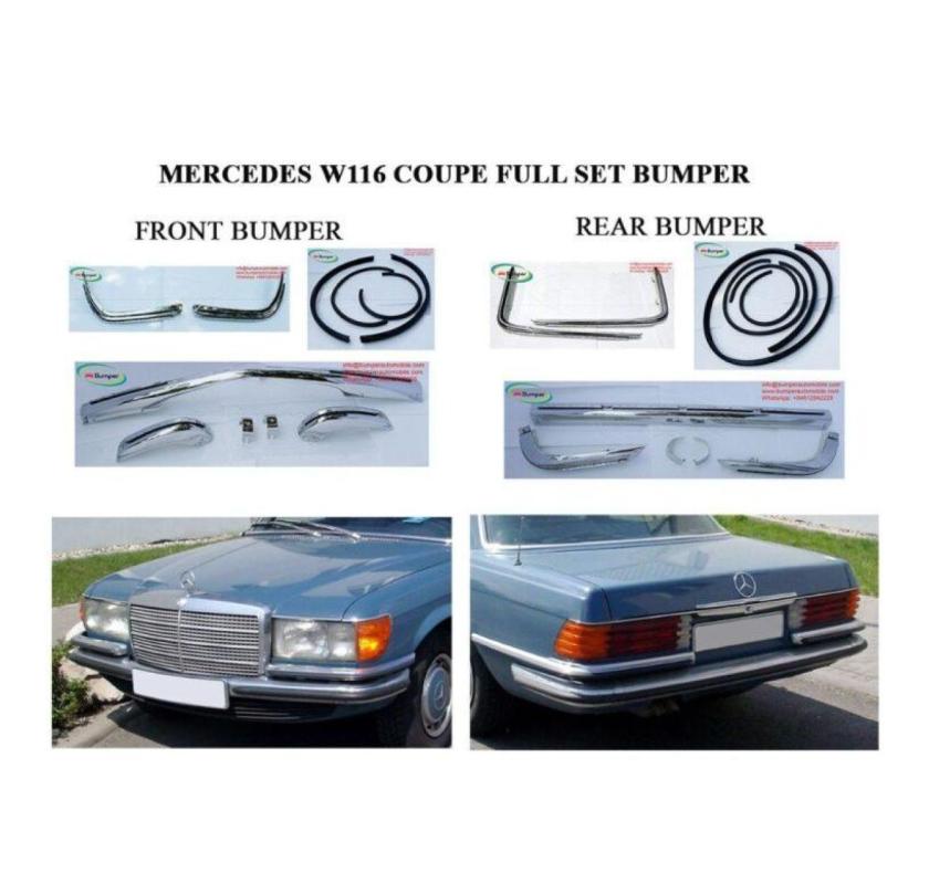 Mercedes W116 EURO style Bumpers (1972-1981)