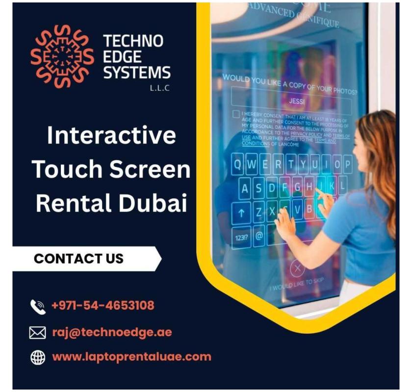 Buy or Rent Interactive Touch Screens in Dubai