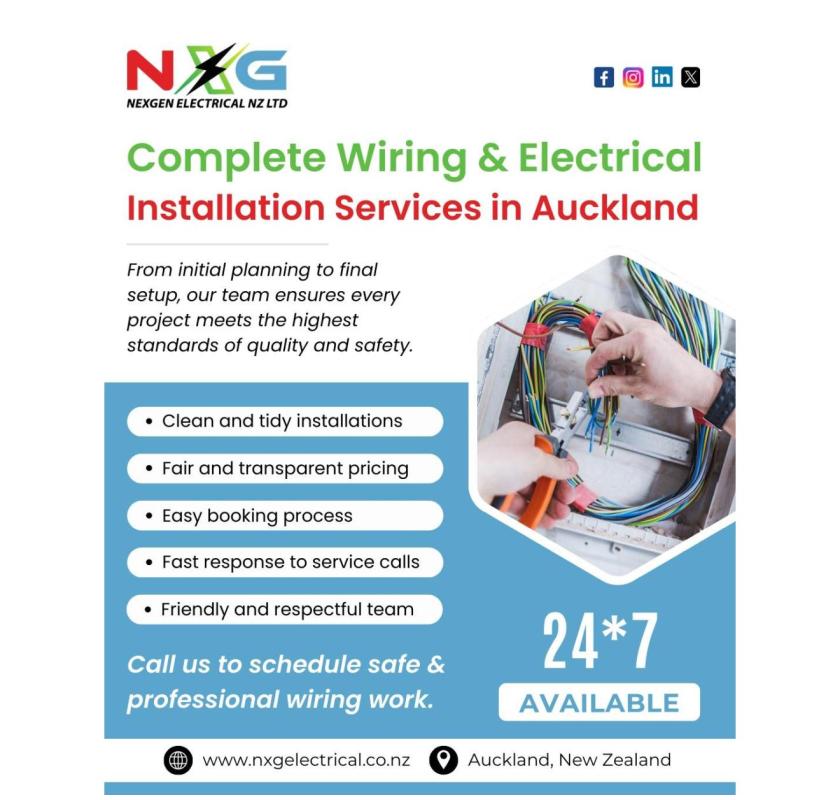  Trusted Electrical Services in West Auckland for Safer Homes by NXG Electrical