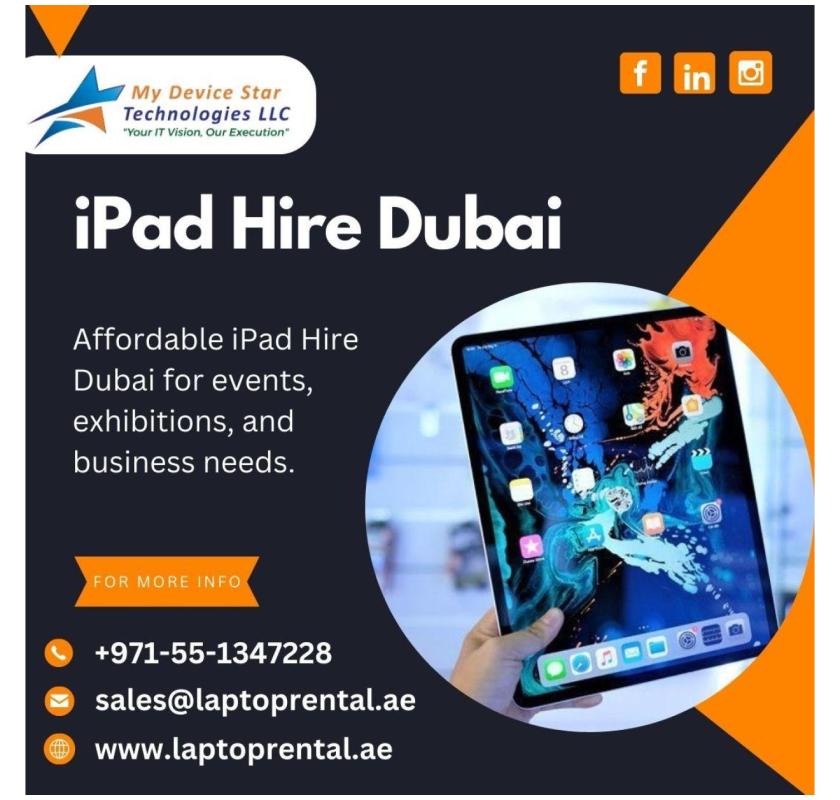 Why Hire an iPad Pro for Creative Work in Dubai?