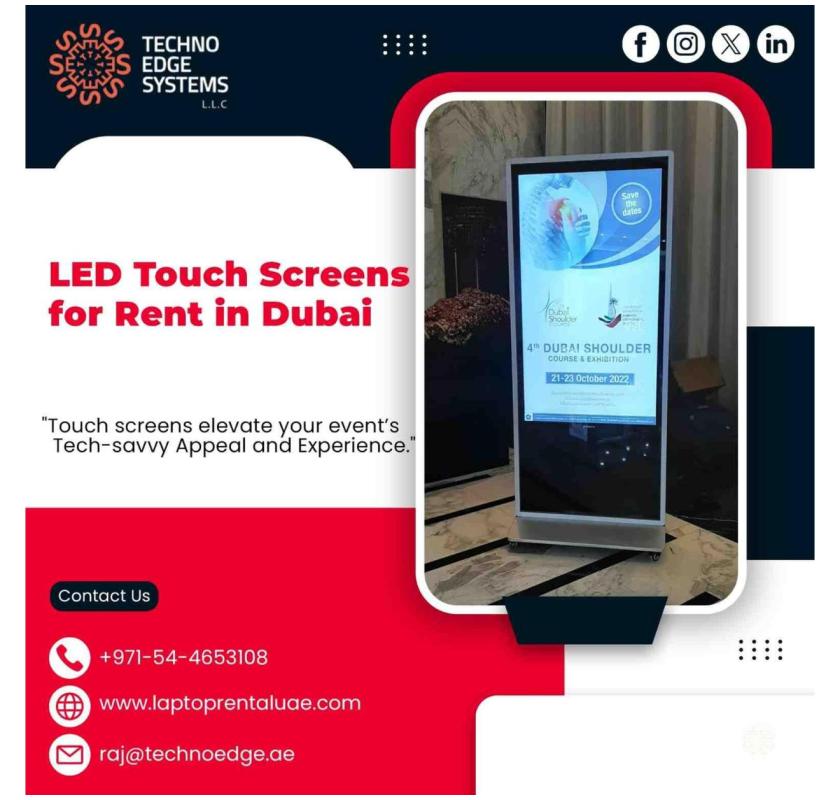 Can I Rent Infrared LED Touch Screens in Dubai?
