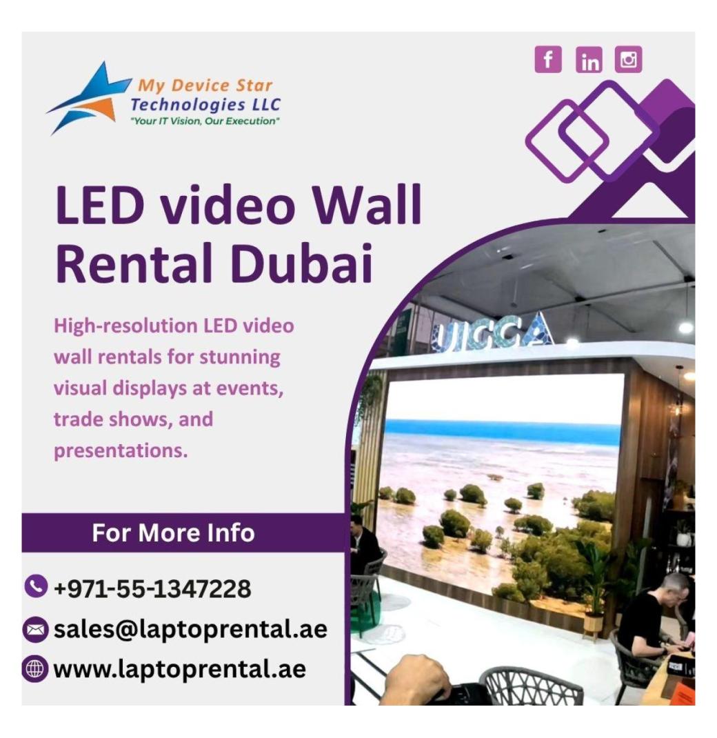 What Makes Dubai Video Wall Rentals Unique?