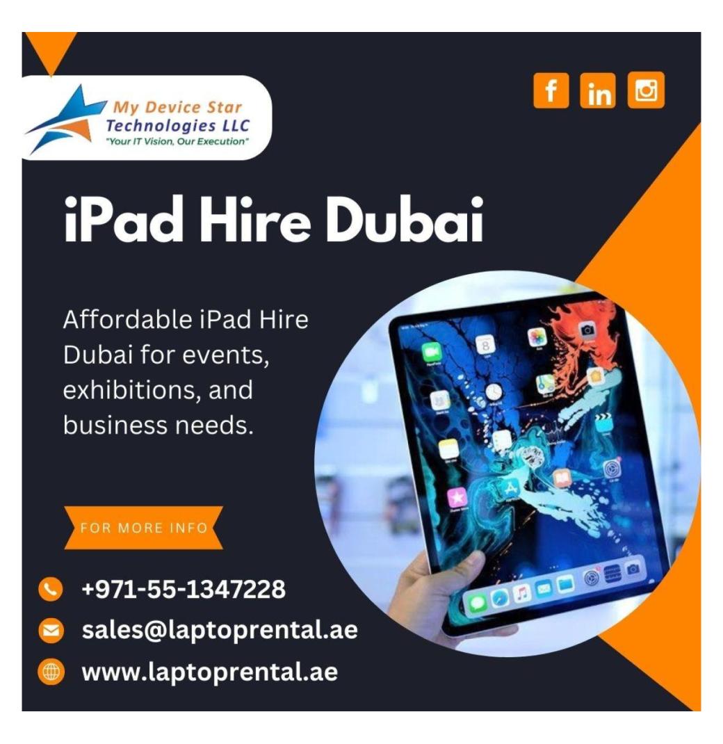 Where to Hire iPad Pro in Dubai Affordably?