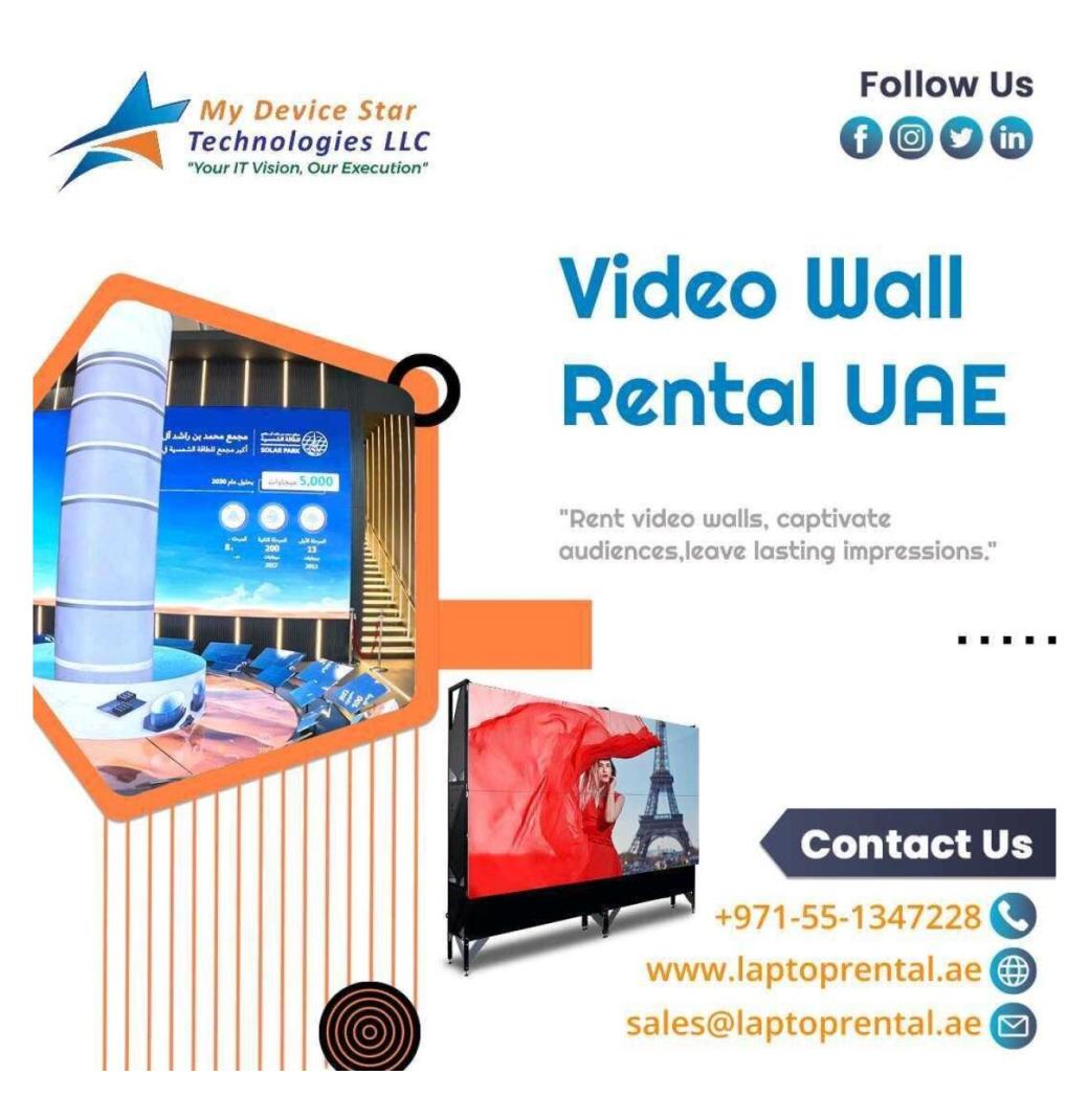 Where to Find Video Wall Rentals in the UAE?