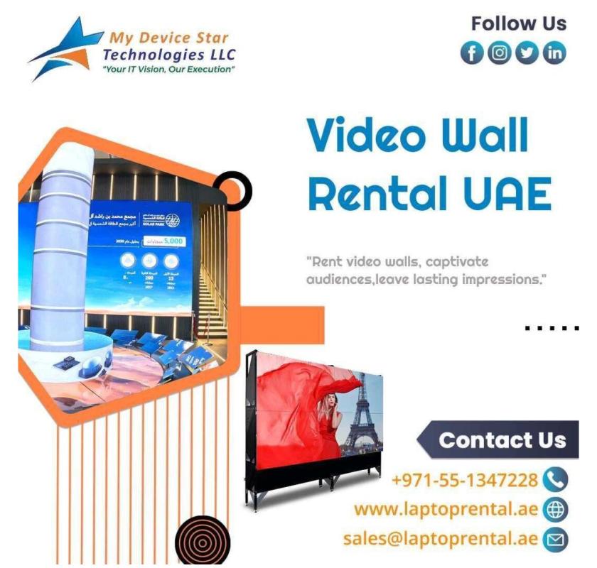 Where to Find Video Wall Rentals in the UAE?