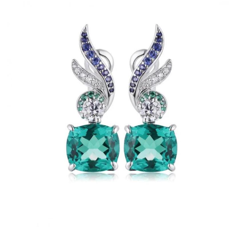 Shop Stunning Lab Diamond Earrings at Sierra Emeralds