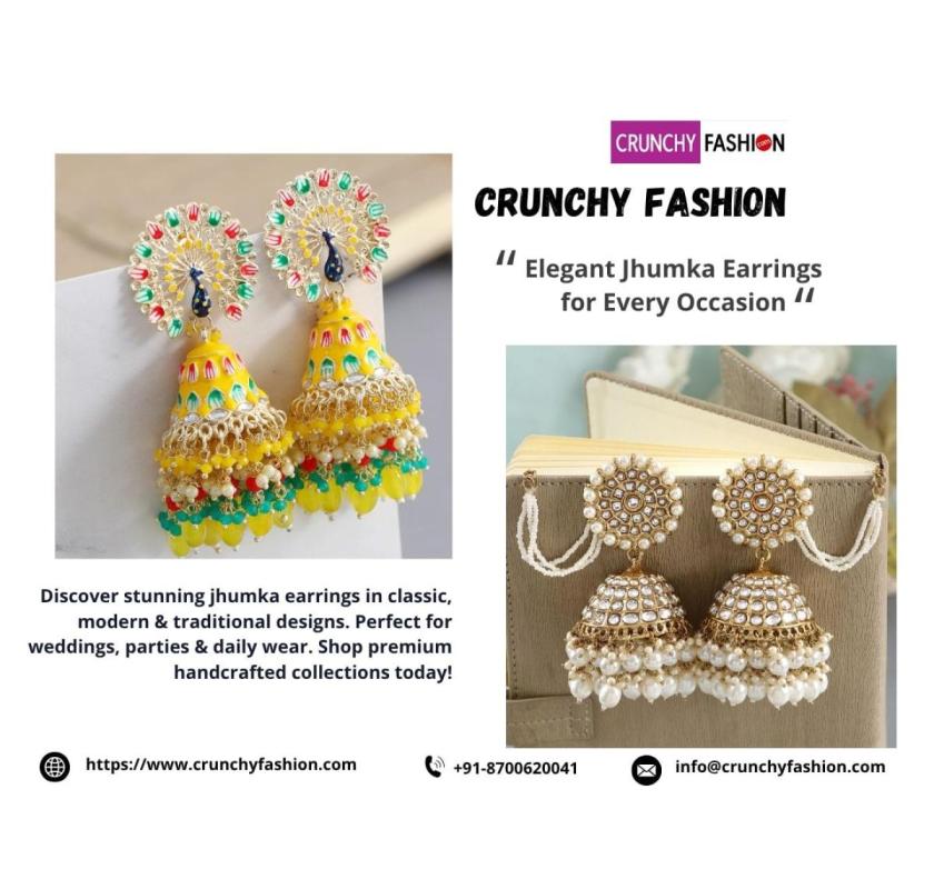 Elegant Jhumka Earrings – Traditional & Trendy Designs