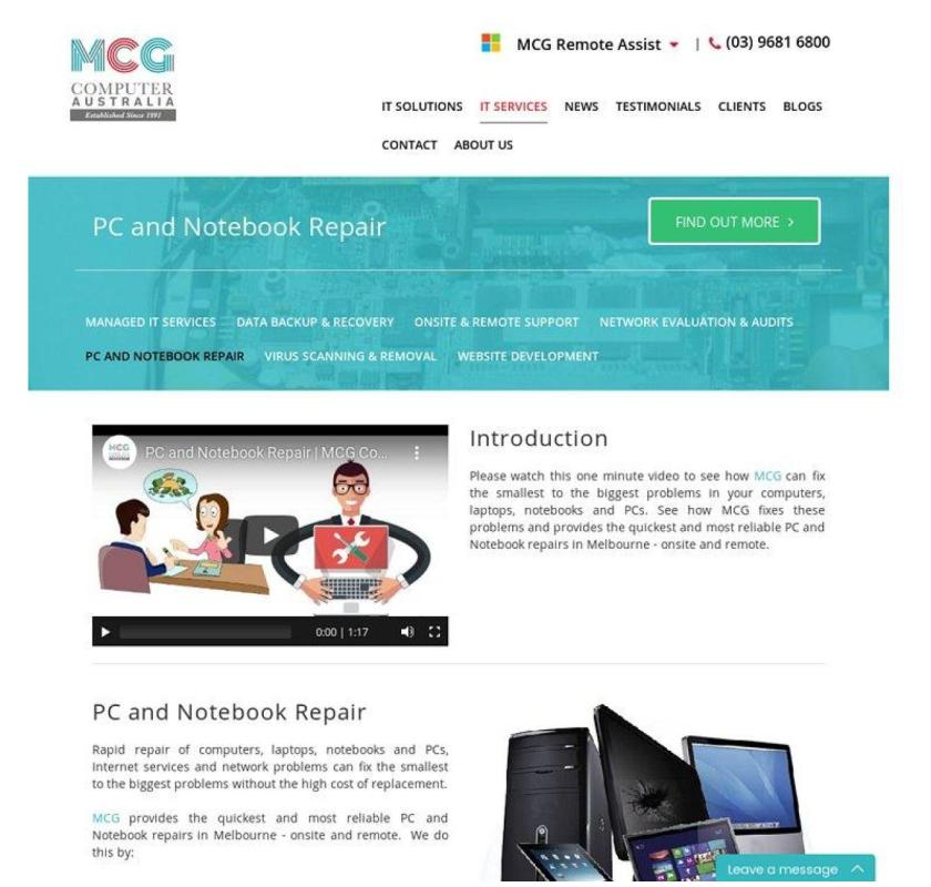 IT Support Services Melbourne | IT Services South Melbourne | MCG Computer