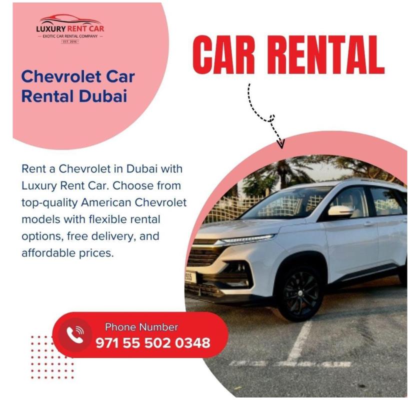 Chevrolet Car Rental in Dubai