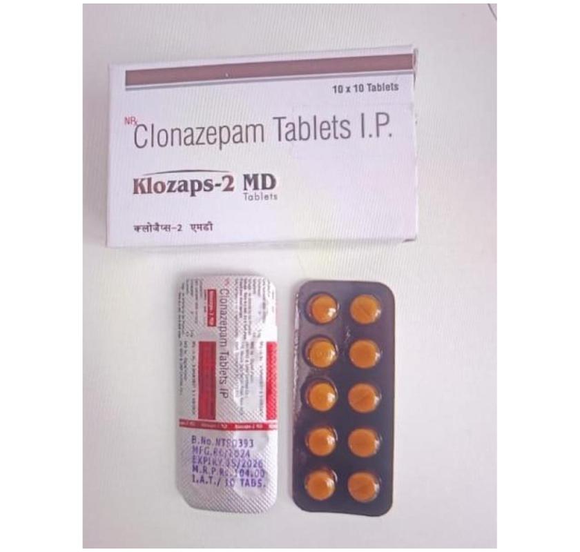 Buy Clonazepam 2mg Klozaps Online