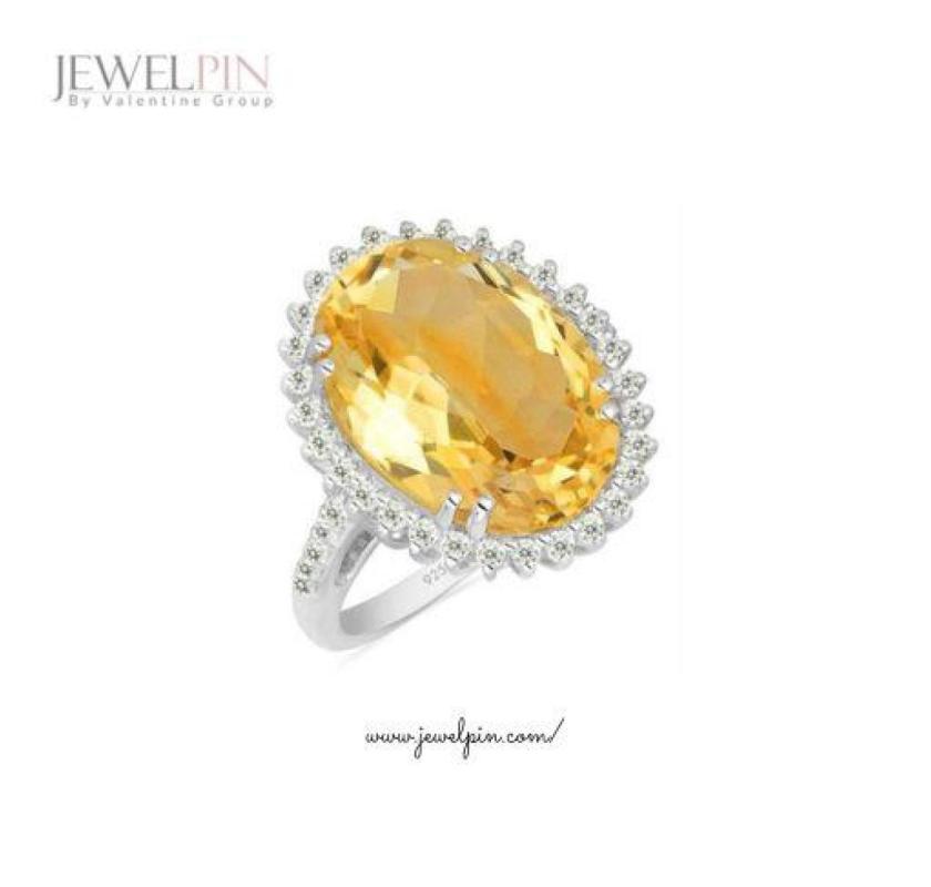 Wholesale Silver Big Stone Rings from JewelPin 