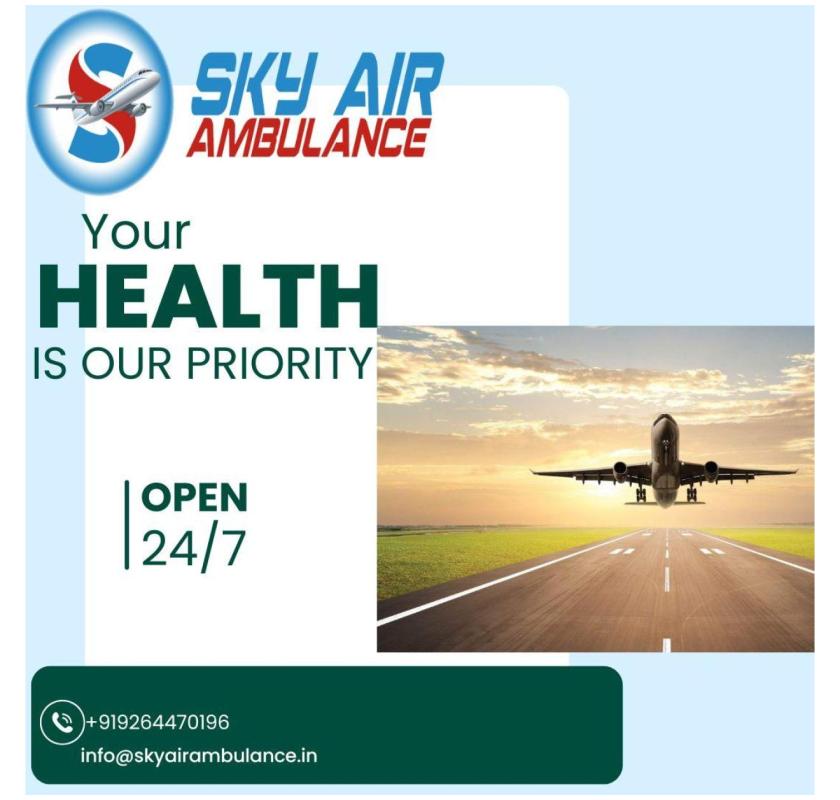 Sky Air Ambulance Services With an Expert Doctor In Bhopal To Transport Patients.