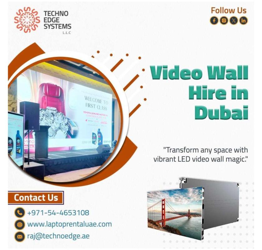Planning an Event? Try Video Wall Hire in Dubai