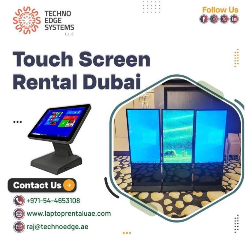 Touch Screen Display Rentals for Product Launches in Dubai