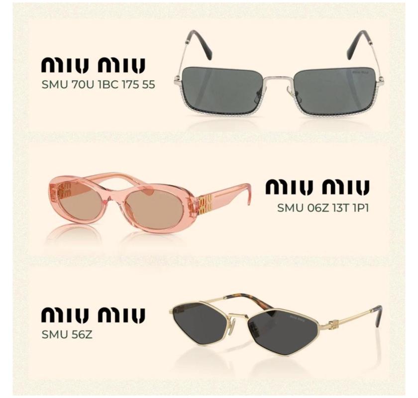 Miu Miu Sunglasses – Bold, Feminine & Fashion-Forward Eyewear