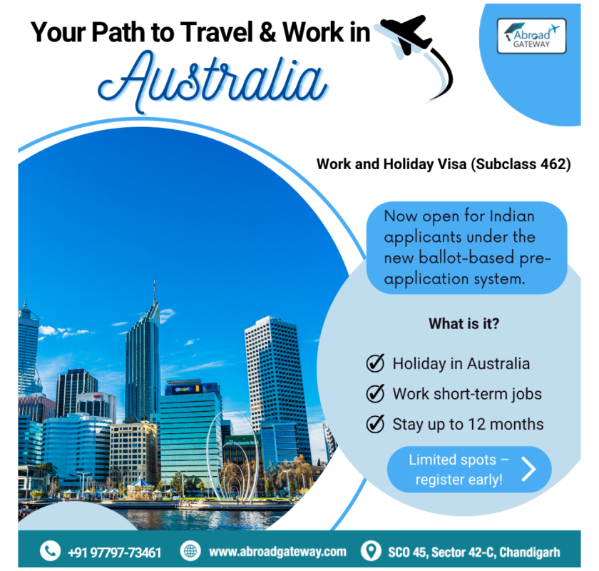 Australia Work & Holiday Visa (Subclass 462) – Apply Now!