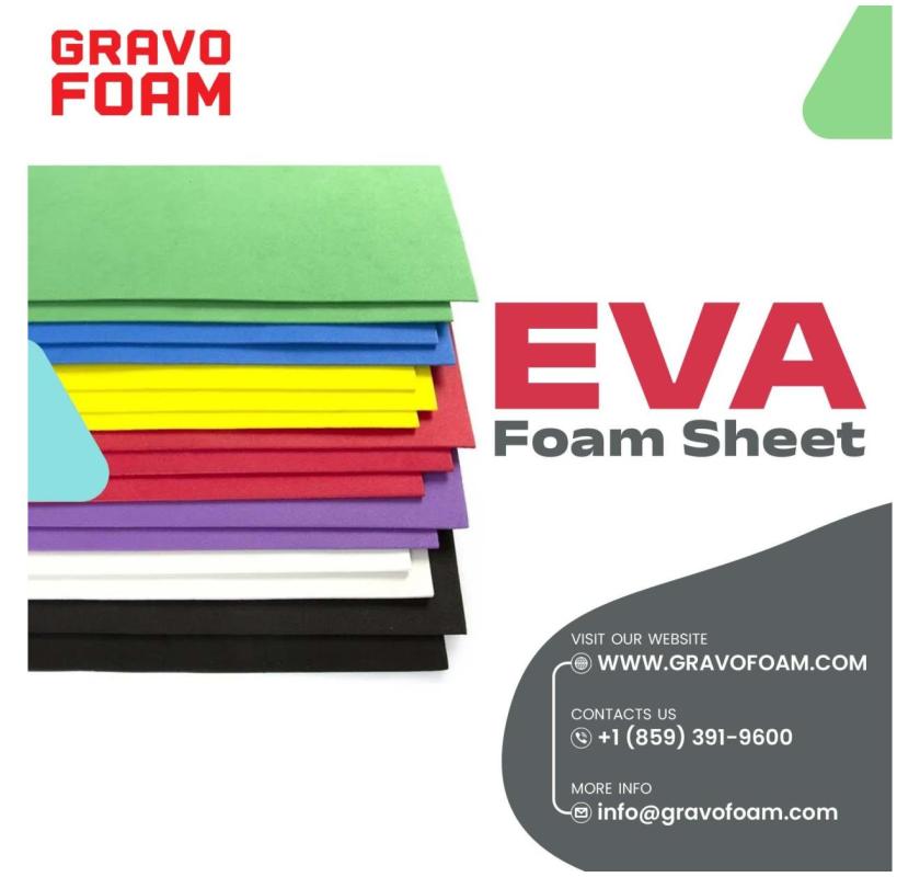 Online Sale EVA Foam Sheet in USA | Gravofoam