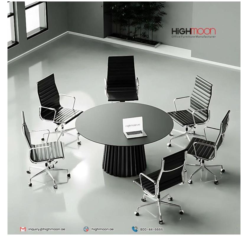 Flat Round Meeting Table | Highmoon Office Furniture