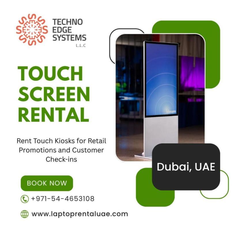 Touch Screen Rental Dubai for Short-Term Needs