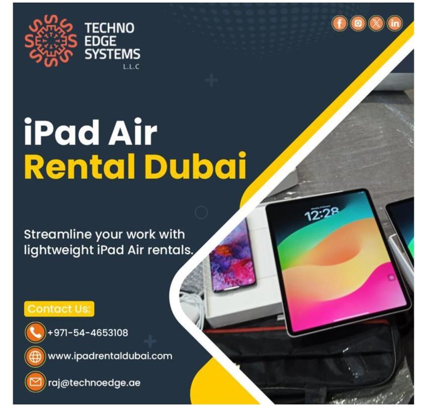 Where Can I Rent an iPad Air in Dubai?