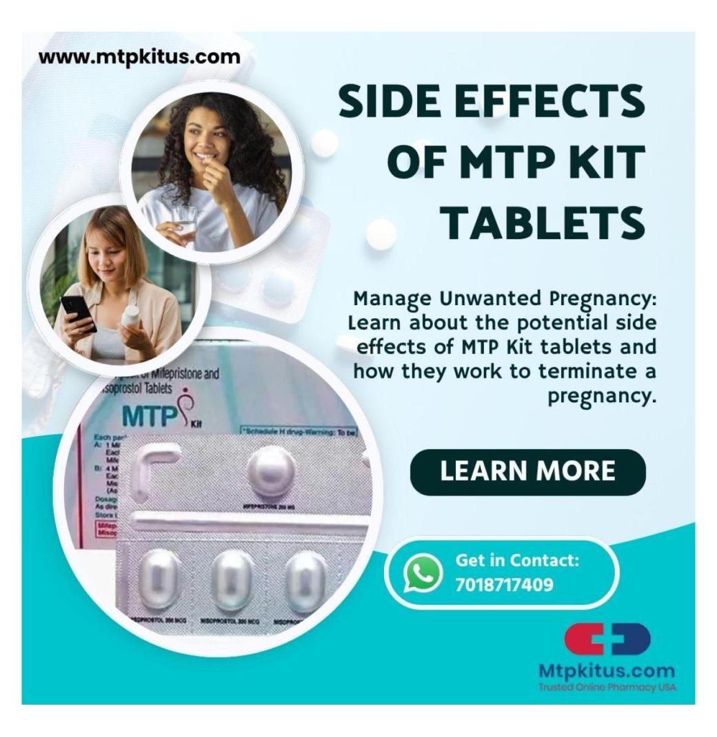Side Effects of MTP Kit Tablets for Unwanted Pregnancy