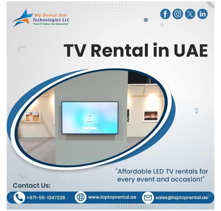 Looking for Wireless Casting TVs on Rent UAE?