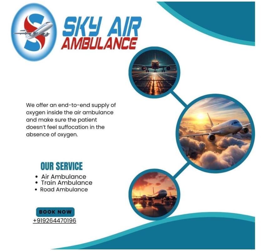 Fast Air Ambulance From Patna To Delhi: Sky Air Ambulance.