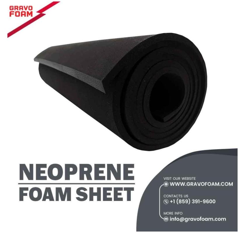 Online Sale Neoprene Foam Sheets in USA | Gravofoam