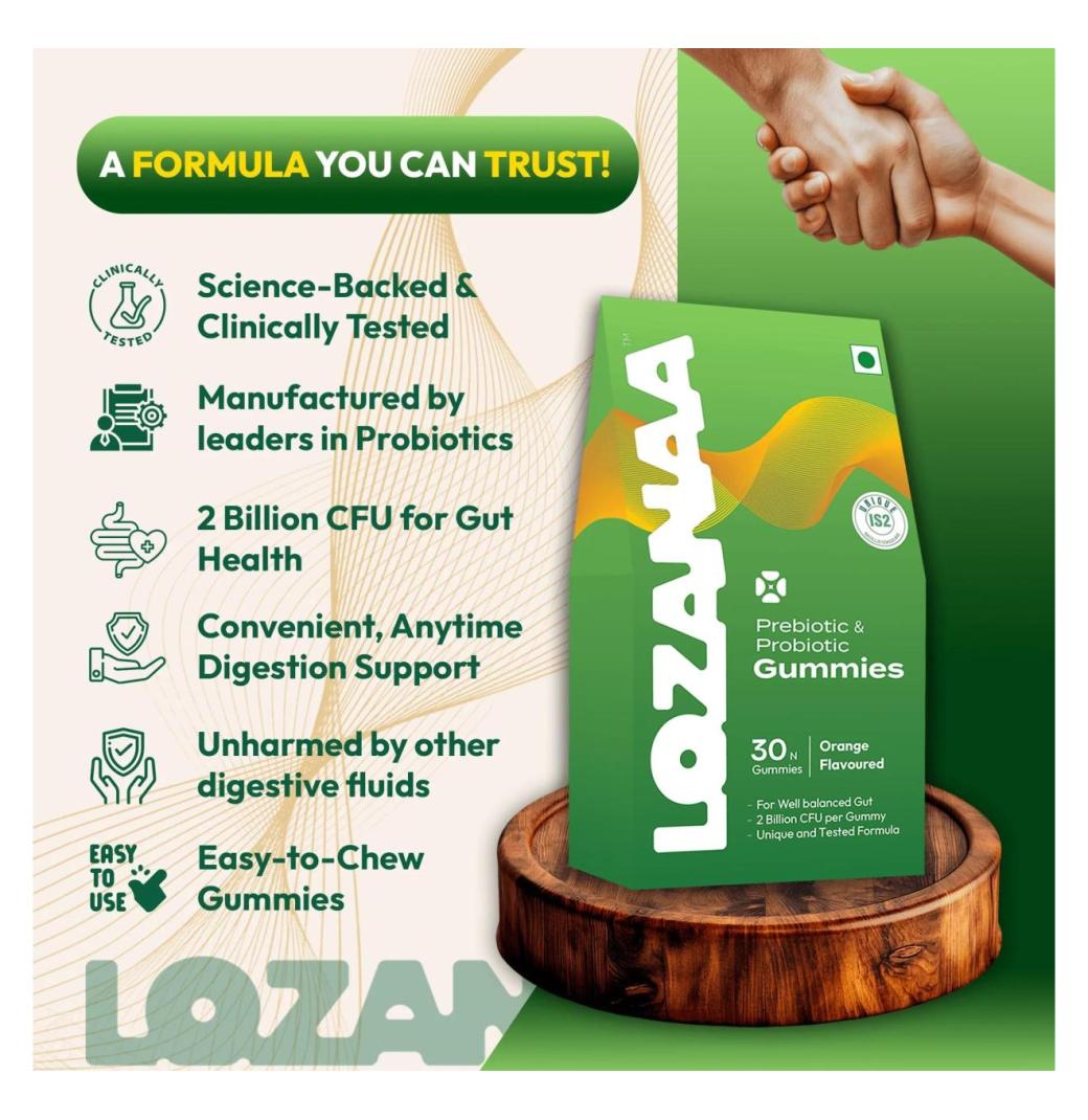 Digestive Harmony Begins with Prebiotic Gummies by Lozanaa