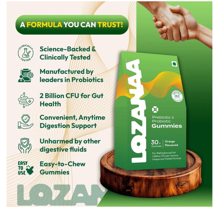 Digestive Harmony Begins with Prebiotic Gummies by Lozanaa